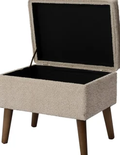 Intratuin Pouf Ned crème 105 x 40 x 46 cm