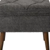Intratuin Pouf Ned grau 48 x 36 x 40 cm