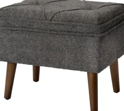 Intratuin Pouf Ned grau 48 x 36 x 40 cm