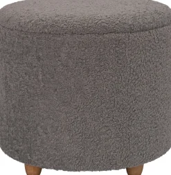 Intratuin Pouf Onne met Stauraum hellgrau D 50 H 45 cm