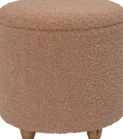 Intratuin Pouf Onne met Stauraum hellrosa D 40 H 40 cm