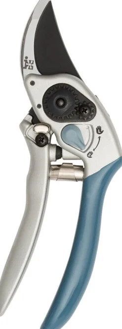 Intratuin Premium Gartenschere verstellbar silber/blau