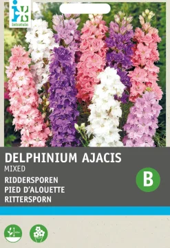 Intratuin Rittersporn (Delphinium ajacis) Blumensamen-Mischung