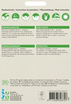 Intratuin Rotkohl (Brassica oleracea 'Langedijker Dauer') Samen