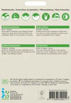 Intratuin Rucola (Eruca sativa 'Coltivata') Samen