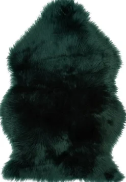 Intratuin Schaffell-Imitat dunkelgrün 58 x 90 cm
