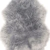 Intratuin Schaffell-Imitat grau 58 x 90 cm