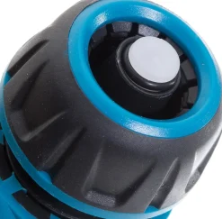 Intratuin Schlauchverbinder mit Wasserstop 1/2" schwarz/blau