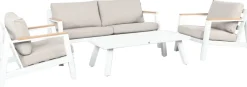 Intratuin 4-Sitzer Lounge-Set Clara weiß