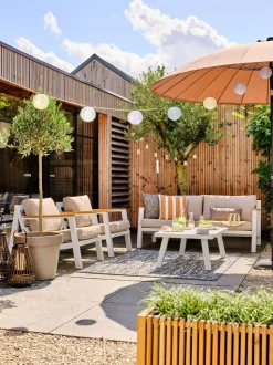 Intratuin 4-Sitzer Lounge-Set Clara weiß