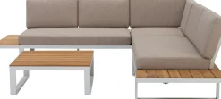 Intratuin 4-Sitzer Loungeset Orfeo Aluminium weiß