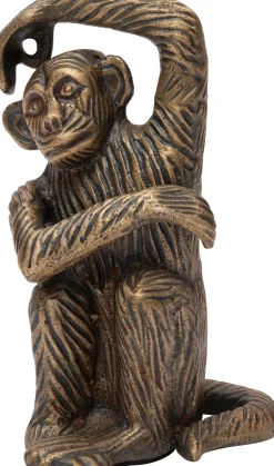 Intratuin Skulptur Affe Jip  gold 13 x 9 x 19 cm