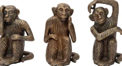 Intratuin Skulptur Affe Jip gold 13 x 9 x 17 cm