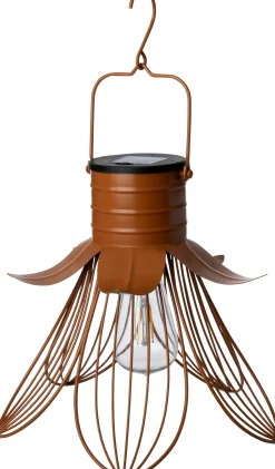 Intratuin Solarleuchte Cuzco braun D 28 H 25 cm