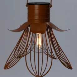 Intratuin Solarleuchte Cuzco braun D 28 H 25 cm