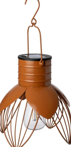 Intratuin Solarleuchte Cuzco braun D 21 H 23 cm