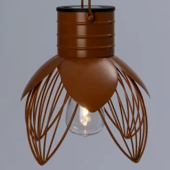 Intratuin Solarleuchte Cuzco braun D 21 H 23 cm