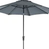 Intratuin Sonnenschirm Trinidad grau 80+UV D 250 cm