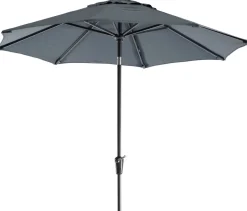 Intratuin Sonnenschirm Trinidad grau 80+UV D 250 cm
