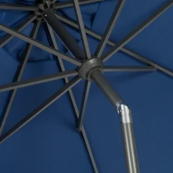 Intratuin Sonnenschirm Trinidad blau 80+UV D 300 cm