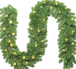 Intratuin Tannengirlande Winterberg  270 x D 30 cm mit LEDs warmweiß