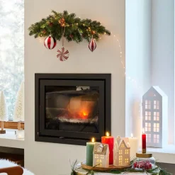 Intratuin Tannengirlande mit Tannenzapfen 66 x 25 x 13 cm grün