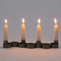 Intratuin Teelicht-/ Kerzenständer Donna grün 31 x 7,5 x 4 cm