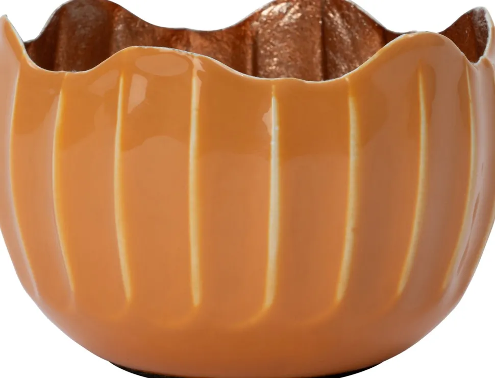 Intratuin Teelichthalter Sten orange D 10 H 7 cm