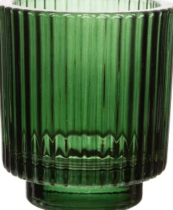 Intratuin Teelichthalter Toby grün D 9 cm H 10 cm