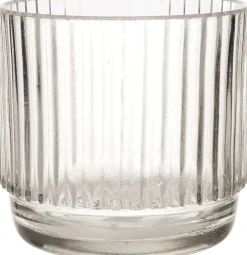 Intratuin Teelichthalter Ties transparent D 9 H 8 cm