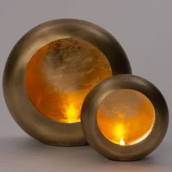 Intratuin Teelichthalter Vic gold D 26 cm