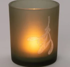 Intratuin Teelichthalter Mat blad grün D 7 H 8 cm