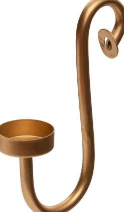 Intratuin Teelichthalter mit Haken Tjeerd gold 32,5 x 20 x 20 cm