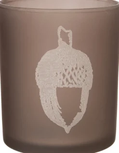 Intratuin Teelichthalter Mat Eichel braun D 7 H 8 cm