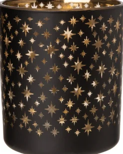 Intratuin Teelichthalter Stern Marijne schwarz D 10 H 12,5 cm