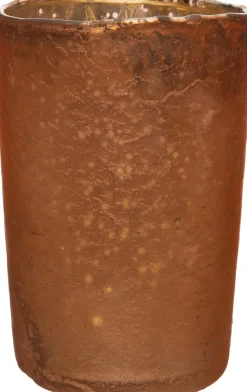 Intratuin Teelichthalter Bo braun D 5,5 cm H 8 cm