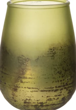 Intratuin Teelichthalter Pom grün D 9 H 16 cm