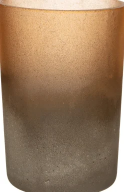 Intratuin Teelichthalter Bo licht orange / grau D 5,5 cm H 8 cm