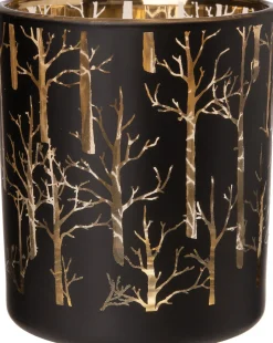 Intratuin Teelichthalter Bäume Henna schwarz D 8,8 H 10 cm