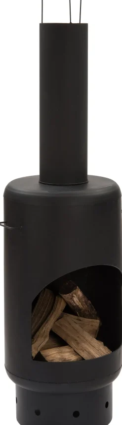 Intratuin Terrassenofen schwarz D 48 H 155 cm