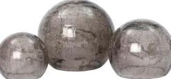 Intratuin Tischleuchte Kugel grau D 8 / 10 / 12 cm 3 St.