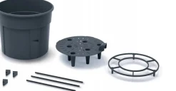 Intratuin Tomatentopf mit Rankhilfe 39 x 31,5 x 153 cm anthrazit