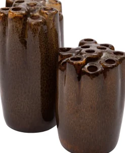 Intratuin Tulpenvase Mika braun D 15 H 20 cm