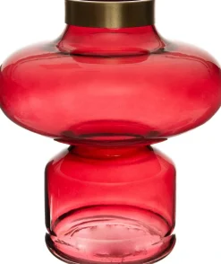Intratuin Vase Aaron rot D 15 H 29 cm