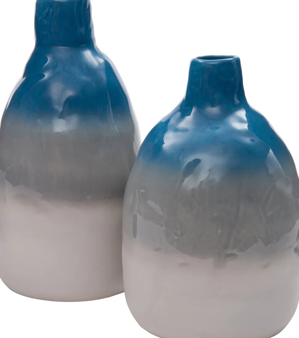 Intratuin Vase Berber blau D 20 H 31 cm