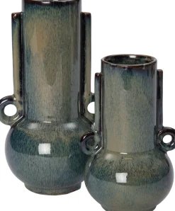 Intratuin Vase Coco blau D 12,5 H 19,5 cm