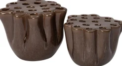 Intratuin Vase Davi braun D 19 H 19 cm