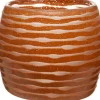 Intratuin Vase Dieke orange D 10 cm H 8,5 cm