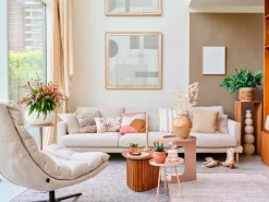 Intratuin Vase Jacky beige D 20 H 76 cm