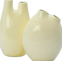 Intratuin Vase Jilly creme 18 x 13 x 23 cm